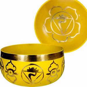 Yellow Solar Plexis Chakra Singing Bowl Set